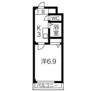 エトアール平針Ⅱ【2階】の間取り