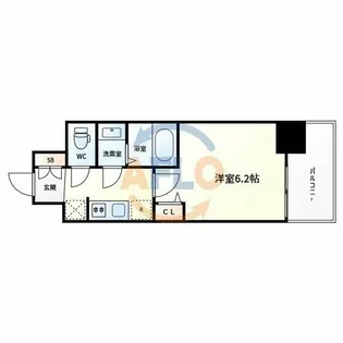 メインステージ天王寺サイドシティ【6階】の間取り