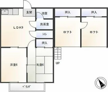 コーポラスノベルティD棟【2階】の間取り