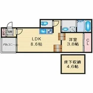 ハーモニーテラス愛知町Ⅴ【1階】の間取り