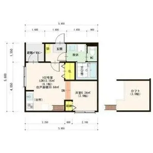 ハーモニーテラス上石川町Ⅴ【1階】の間取り
