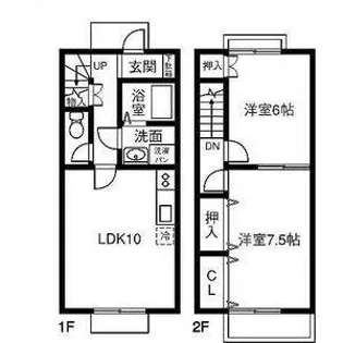 BlissfulPerchみずほ A【1階】の間取り