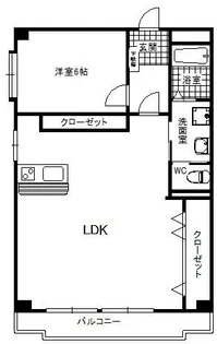 三鉦マンション【3階】の間取り