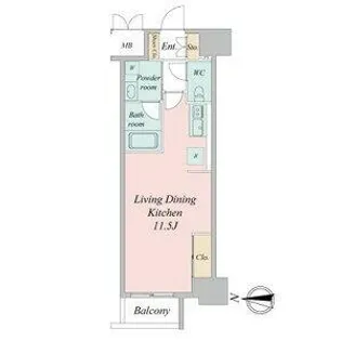 グラヴィス鶴舞【2階】の間取り