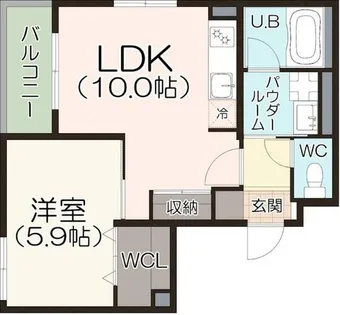 アークメゾン王子公園【1階】の間取り