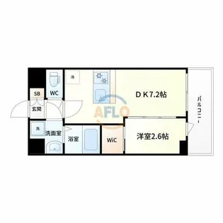 セレニテ江坂アリア【9階】の間取り
