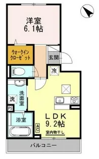 プランドールハイム【1階】の間取り