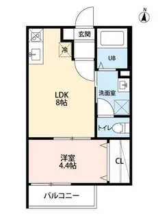 CASA MEDIO(カサメディオ)【1階】の間取り