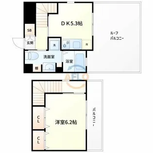 アーバンコートカサンドラX【8階】の間取り