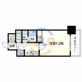 アドバンス大阪城ベレッツァ【2階】の間取り