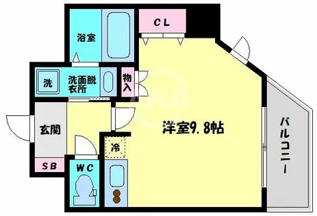 S-RESIDENCE Hommachi Marks【2階】の間取り