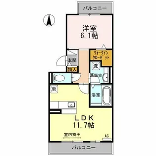 アイエス浮島【2階】の間取り