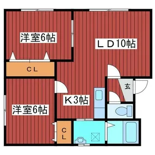 ボヌール福住Ⅱ【3階】の間取り