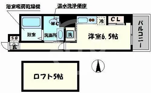 ラ・プレミア桜川【3階】の間取り