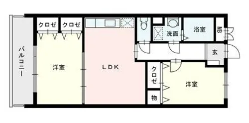ヴィラージュ今宿【502号室】の間取り