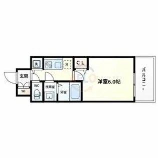 ララプレイス大阪城公園ヴェルデ【8階】の間取り