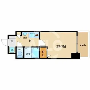 エステムプラザミッドプレイス【8階】の間取り