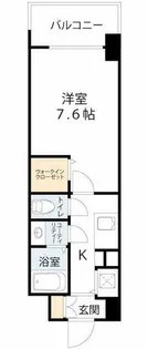 ミラージュパレス難波クルヴァ【5階】の間取り