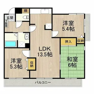コート若園【2階】の間取り