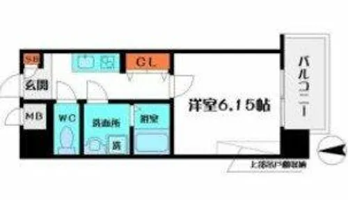 ウインズコート都島【7階】の間取り