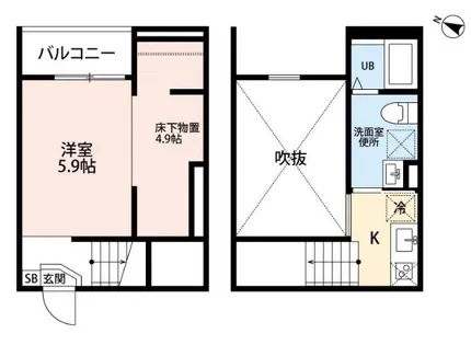 Force高畑(フォルス高畑)【1階】の間取り