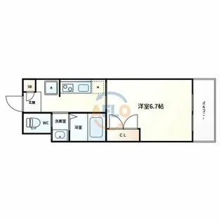 エスライズ都島【3階】の間取り