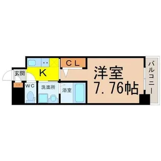 ArtizA東別院(アルティザ東別院)【7階】の間取り