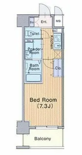 ミュプレ北浜EAST【13階】の間取り