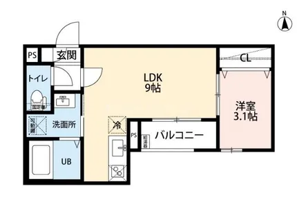CRASTINE大杉【1階】の間取り