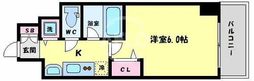 アドバンス大阪城レガーレ【3階】の間取り