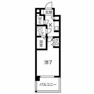スプランディッド放出【7階】の間取り