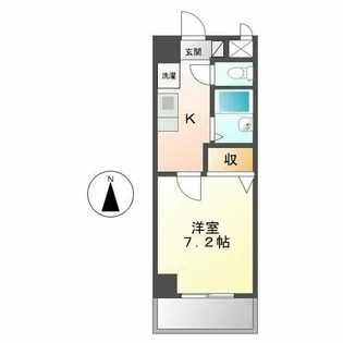 ソレイユ東海通【4階】の間取り