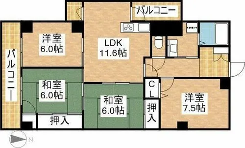第三小島ビル【4階】の間取り