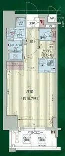 プレサンス東別院駅前コネクション【4階】の間取り