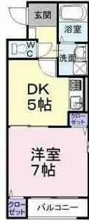 ミニヨン【101号室】の間取り