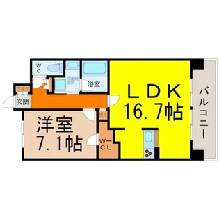 La Douceur山王【7階】の間取り