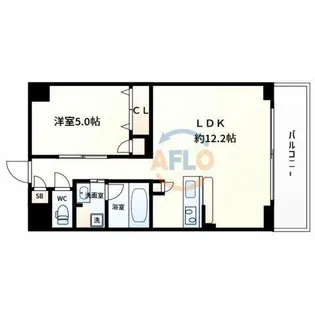 estageo関目高殿【6階】の間取り