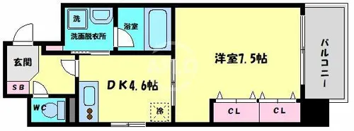 willDo天満橋【5階】の間取り