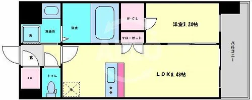 エスリードレジデンス都島ノース【7階】の間取り