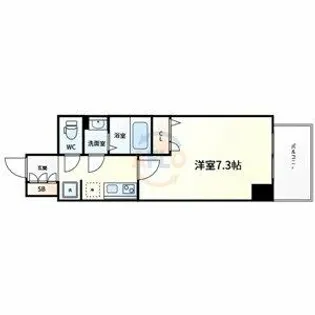 アプリーレ松屋町【12階】の間取り