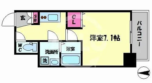 グランパシフィック北新町【14階】の間取り