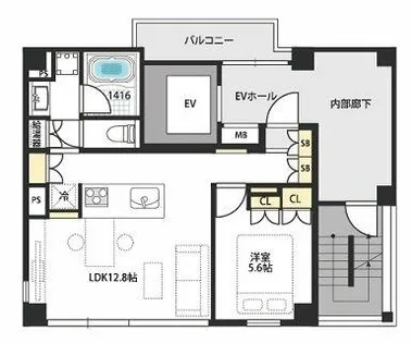 Kyobashi View Residence【3階】の間取り