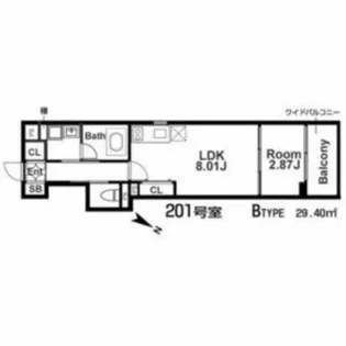 兵庫県芦屋市南宮町【マンション】の間取り