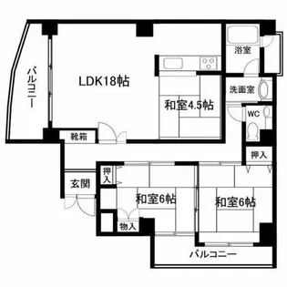 リードレジデンス網島【6階】の間取り