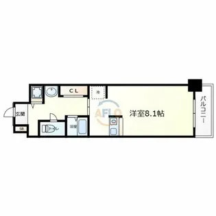 プレサンス東本町Vol.2【5階】の間取り