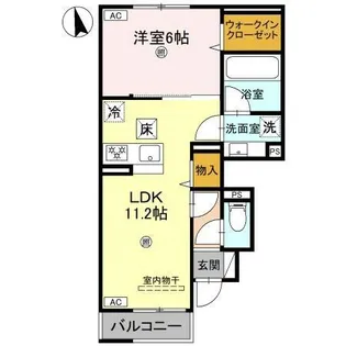 アンクレール【1階】の間取り