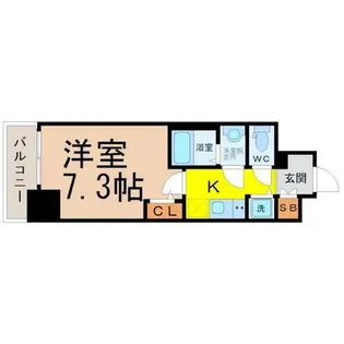 エスリード上前津テルツェ【13階】の間取り