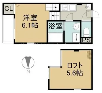 愛知県名古屋市西区大野木1丁目【アパート】の間取り