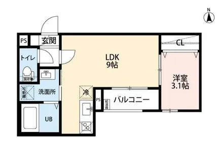CRASTINE大杉【3階】の間取り