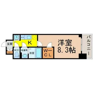 プレサンス栄ライズ【2階】の間取り